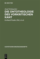 Josef Schmucker, Gerhar Funke, Gerhard Funke, KOPPER, Kopper, Joachim Kopper - Die Ontotheologie des vorkritischen Kant