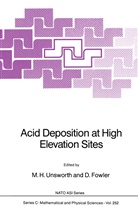 Fowler, Fowler, D. Fowler, H Unsworth, M H Unsworth, M. H. Unsworth... - Acid Deposition at High Elevation Sites