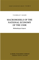 V V Kolbin, V. V. Kolbin, V.V. Kolbin, Vyacheslav V. Kolbin - Macromodels of the National Economy of the USSR