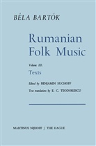 Bela Bartok, Béla Bartók, B Suchoff, B. Suchoff, Benjamin Suchoff - Rumanian Folk Music