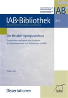 Philipp Fuchs, Institut für Arbeitsmarkt- und Berufsforschung (IAB) - Der Beschäftigungszuschuss