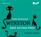 Frauke Scheunemann, Oliver Kalkofe - Winston - Agent auf leisen Pfoten, 3 Audio-CD (Hörbuch)