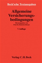 Heinric Dörner, Heinrich Dörner - Allgemeine Versicherungsbedingungen