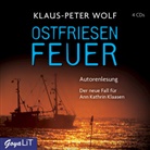 Klaus-Peter Wolf - Ostfriesenfeuer, 4 Audio-CDs (Hörbuch)