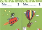 Zebra, Neubearbeitung: 3. Schuljahr, Arbeitsheft Sprache, m. CD-ROM + Arbeitsheft Lesen/Schreiben, 2 Hefte
