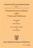 Alber Leitzmann, Albert Leitzmann, Reiffenstein, Reiffenstein, Ingo Reiffenstein - Winsbeckische Gedichte nebst Tirol und Fridebrant