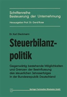 Karl Dieckmann - Steuerbilanzpolitik