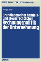 Jörg Bauer - Grundlagen einer handelsrechtlichen u. steuerrechtlichen Rechnungspolitik d. Unternehmung