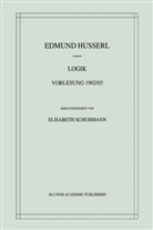 Edmund Husserl, Elisabet Schuhmann, Elisabeth Schuhmann - Logik