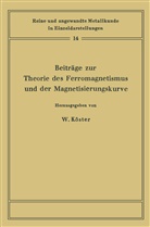Werne Köster, Werner Köster - Beiträge zur Theorie des Ferromagnetismus und der Magnetisierungskurve