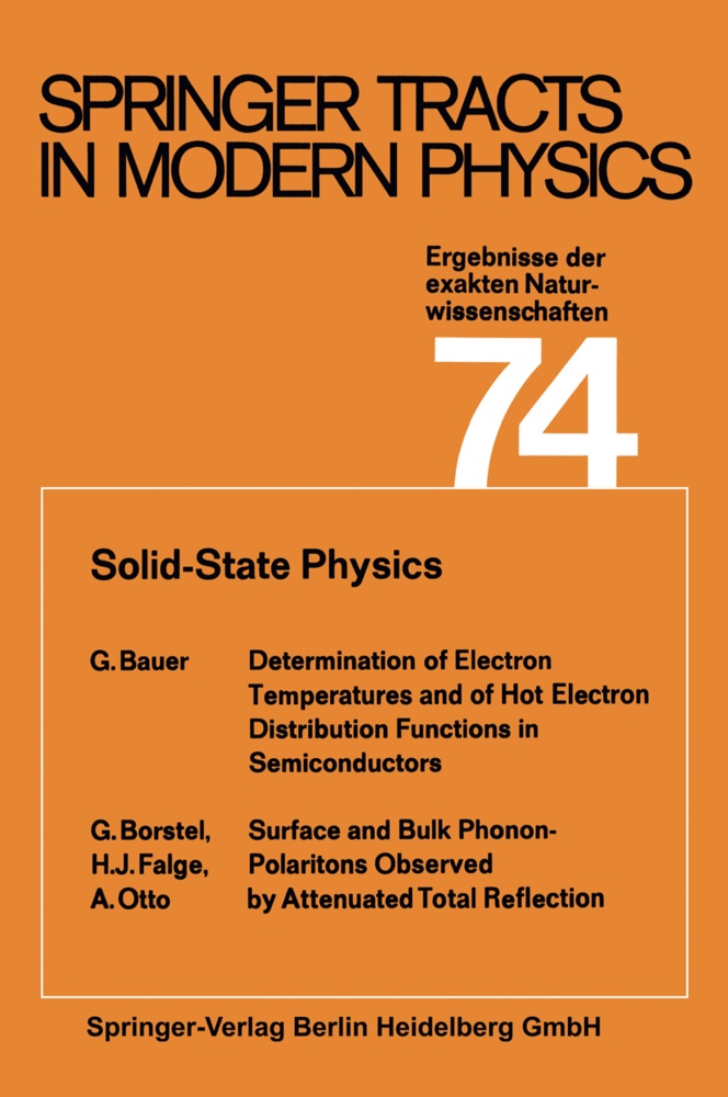  Bauer, G Bauer, G. Bauer,  Borstel, G Borstel, G. Borstel... - Solid-State Physics - Ergebnisse der exakten Naturwissenschaften