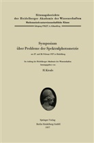 Han Kienle, Hans Kienle - Symposium über Probleme der Spektralphotometrie am 27. und 28. Februar 1957 in Heidelberg