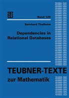 Bernhard Thalheim - Dependencies in Relational Databases