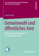 Josef Isensee - Gemeinwohl und öffentliches Amt