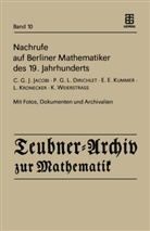 Reichardt, H Reichardt, H. Reichardt - Nachrufe auf Berliner Mathematiker des 19. Jahrhunderts