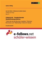Sabine Wittig - Liebeslyrik - Vergleichende Gedichtinterpretation