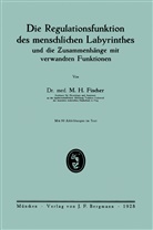 M H Fischer, M. H. Fischer, M.H. Fischer - Die Regulationsfunktion des menschlichen Labyrinthes und die Zusammenhänge mit verwandten Funktionen