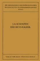 J A Schouten, J. A. Schouten, Courant, R Courant, R. Courant - Der Ricci-Kalkül