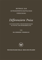 Herbert Vormbaum - Differenzierte Preise