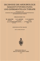 W Kikuth, W. Kikuth, Walter Kikuth - Ergebnisse der Mikrobiologie, Immunitätsforschung und experimentellen Therapie