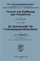 Hans List - Die Verbrennungskraftmaschine - 1, 1: Vorwort und Einführung zum Gesamtwerk