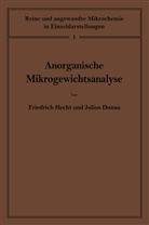 Julius Donau, Friedric Hecht, Friedrich Hecht, Hecht, F Hecht, F. Hecht - Anorganische Mikrogewichtsanalyse