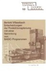 WISSEBACH - Entscheidungen der Produktionsplanung mit einer Sammlung von BASIC-Programmen