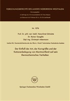 Hans-Ernst Schwiete - Der Einfluß der Art, der Korngröße und der Kationenbelegung von Montmorillonit auf sein thermochemisches Verhalten