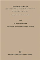 Otto Schmitz-Dumont - Untersuchungen über Reaktionen in flüssigem Ammoniak
