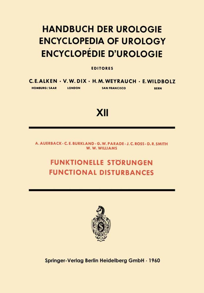 Auerback, A Auerback, A. Auerback, C Burkland, C E Burkland, C. E. Burkland... - Funktionelle Störungen / Functional Disturbances
