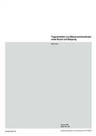 R Furler, R. Furler, Rene Furler - Tragverhalten von Mauerwerkswänden unter Druck und Biegung