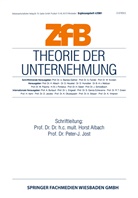 Hors Albach, Horst Albach, Jost, Jost, Peter Jost, Peter-J. Jost - Theorie der Unternehmung
