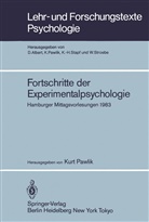 Pawlik, K Pawlik, K. Pawlik, Kurt Pawlik - Fortschritte der Experimentalpsychologie
