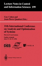 Gu Cohen, Guy Cohen, Quadrat, Quadrat, Jean-Pierre Quadrat - 11th International Conference on Analysis and Optimization of Systems: Discrete Event Systems