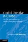 Dirk van Gerven, Dirk Van Gerven, Dirk van Gerven, Dirk Van Gerven - Capital Directive in Europe