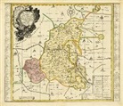 Peter Schenk, Peter (der Jüngere) Schenk - Historische Karte: Amt Wittenberg, Amt Gräfenhainichen und Amt Seyda 1749 (Plano)