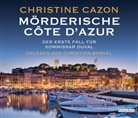 Christine Cazon, Christian Berkel - Mörderische Côte d' Azur, 6 Audio-CDs (Audiolibro)