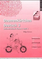 Helga Grimm - Daumenkärtchen Deutsch, neue Rechtschreibung - 3: Sachwortschatz Klasse 3 und 4