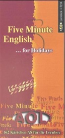Five Minute English . . . for Holidays, Lernblock