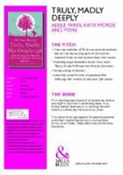 Jill Mansell, Carole Matthews, Romantic Novelist's Association, Adele Parks, Romantic Novelists Association, Romantic Novelists' Association - Truly, Madly, Deeply