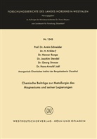 Jo¿ Hans-Arnold, Hans-Arnold Joël, Kribbe, H Kribbe, H. Kribbe, Henner Runge... - Chemische Beiträge zur Metallurgie des Magnesiums und seiner Legierungen