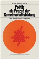 Carl J Friedrich, Carl J. Friedrich - Politik als Prozeß der Gemeinschaftsbildung