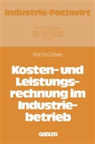 Günter Ebert - Kosten- und Leistungsrechnung im Industriebetrieb