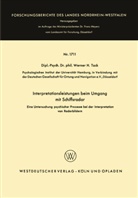 Werner H Tack, Werner H. Tack - Interpretationsleistungen beim Umgang mit Schiffsradar