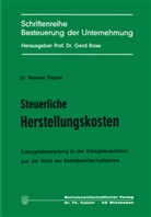 Werner Pieper - Steuerliche Herstellungskosten