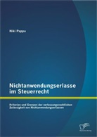 Niki Pappa - Nichtanwendungserlasse im Steuerrecht