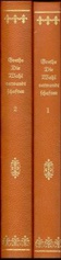 Johann Wolfgang von Goethe - Die Wahlverwandtschaften, Faksimileausgabe, 2 Bde.