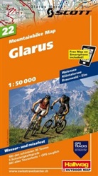 Hallwag Kümmerly+Frey AG, Hallwa Kümmerly+Frey AG, Hallwag Kümmerly+Frey AG - Hallwag Outdoor Map: Glarus Nr. 22 Mountainbike-Karte 1:50 000