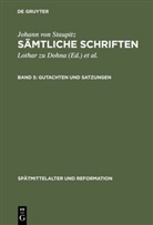 Johann von Staupitz, Lothar zu Dohna, Wolfgan Günter, Wolfgang Günter, zu Dohna, zu Dohna - Sämtliche Schriften - Band 5: Gutachten und Satzungen