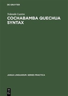 Yolanda Lastra - Cochabamba Quechua Syntax